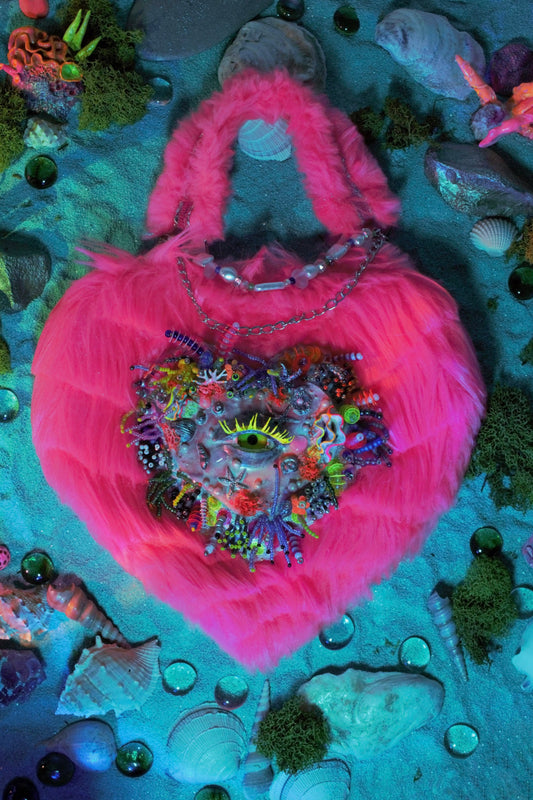 Luminous Ocean Eye Handbag