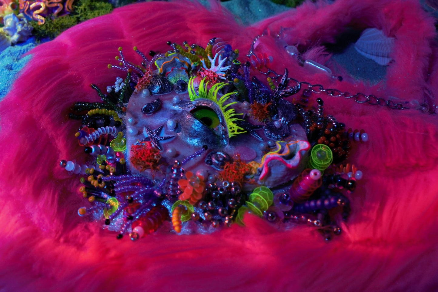 Luminous Ocean Eye Handbag