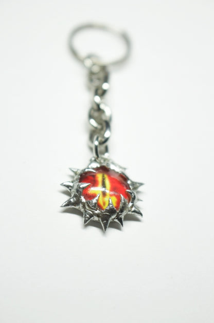 Eye charm / Red-Yellow / 1 PC