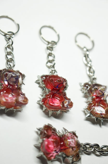 Transparent Anatomy Bear Charm / 1 PC