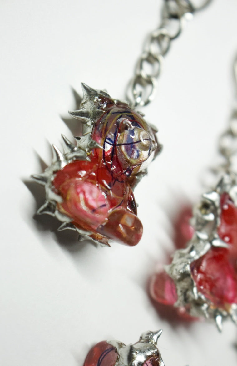 Transparent Anatomy Bear Charm / 1 PC