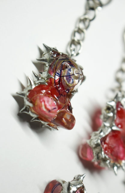 Transparent Anatomy Bear Charm / 1 PC