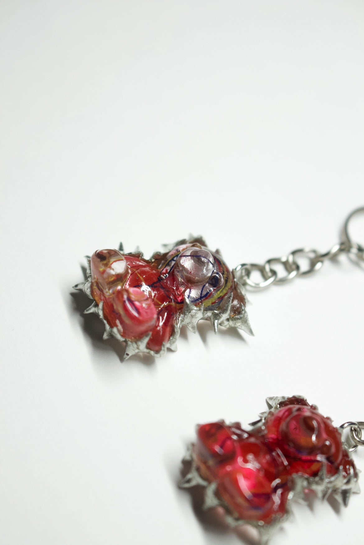 Transparent Anatomy Bear Charm / 1 PC