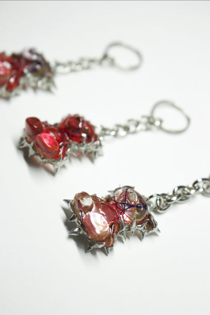 Transparent Anatomy Bear Charm / 1 PC