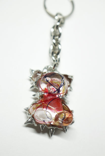 Transparent Anatomy Bear Charm / 1 PC