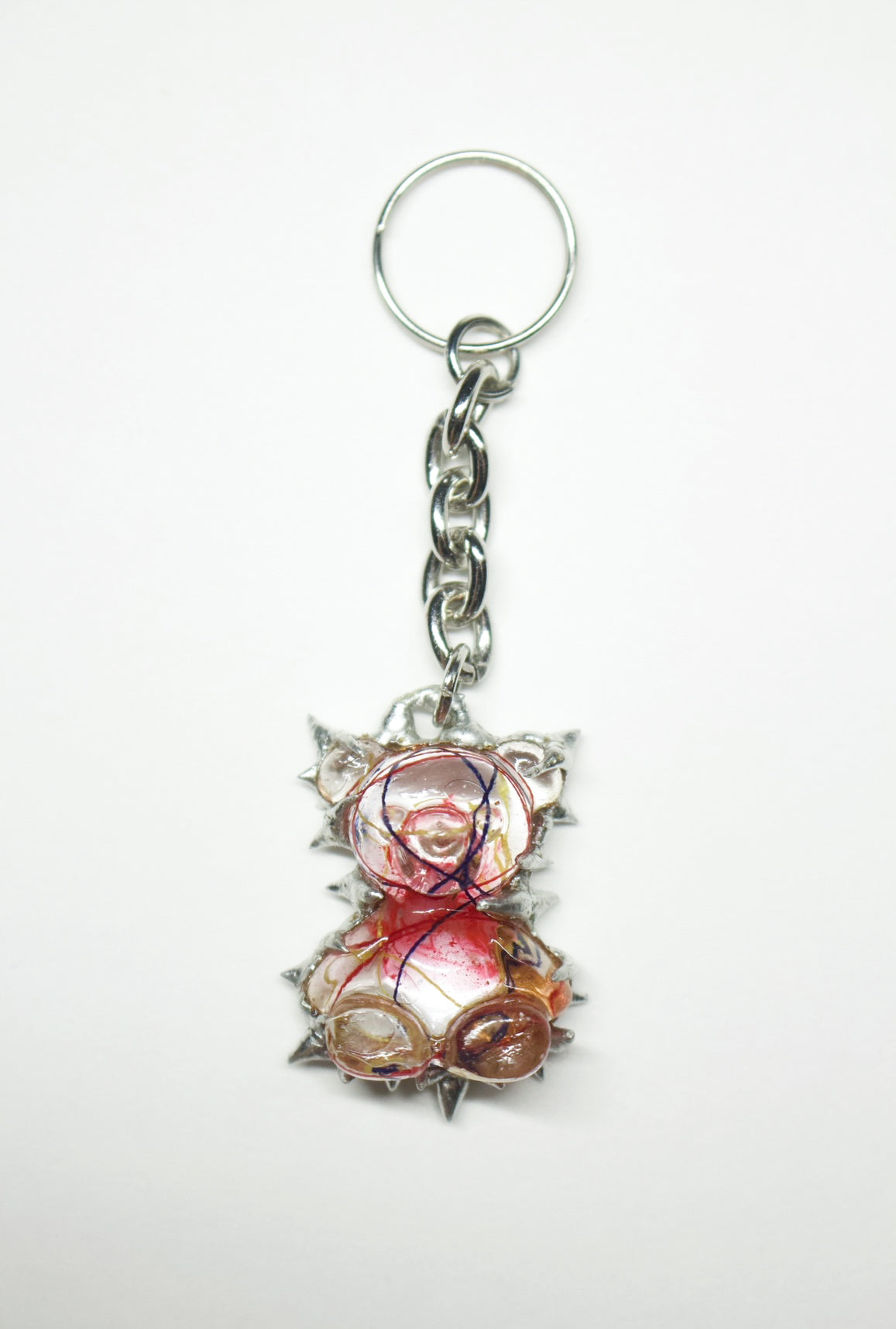 Transparent Anatomy Bear Charm / 1 PC