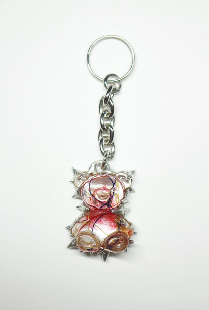Transparent Anatomy Bear Charm / 1 PC