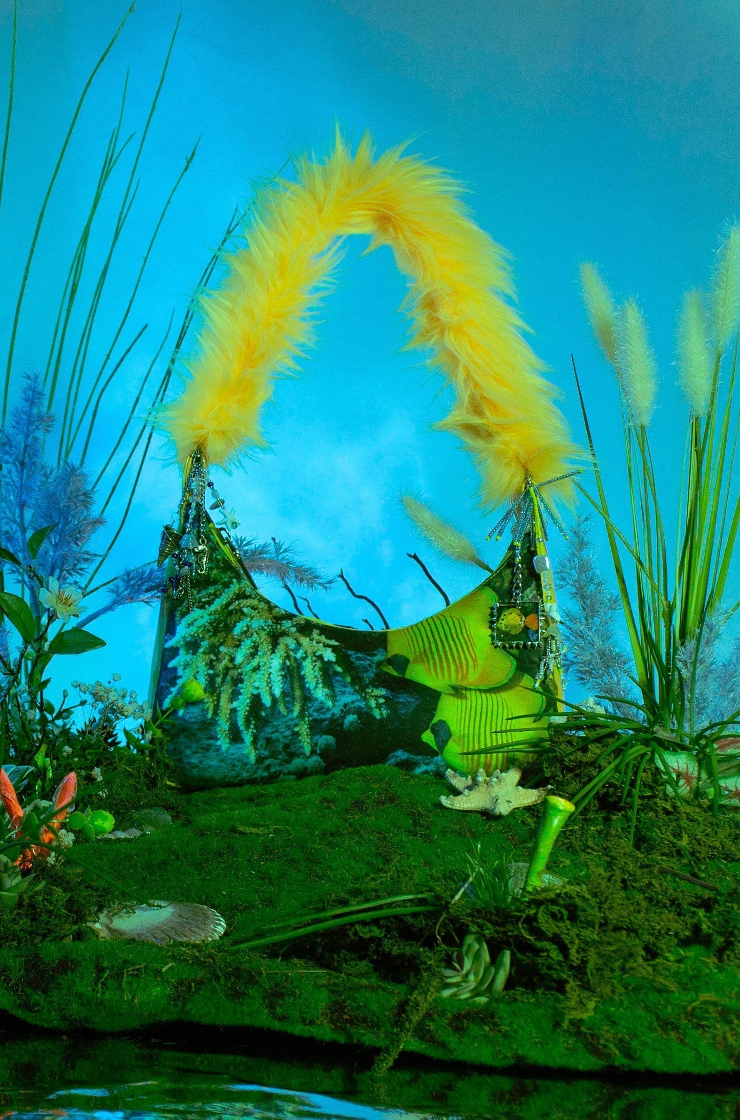 Aquatic Existence Blue/Yellow Purse