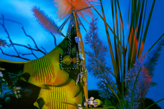 Aquatic Existence Blue/Yellow Purse