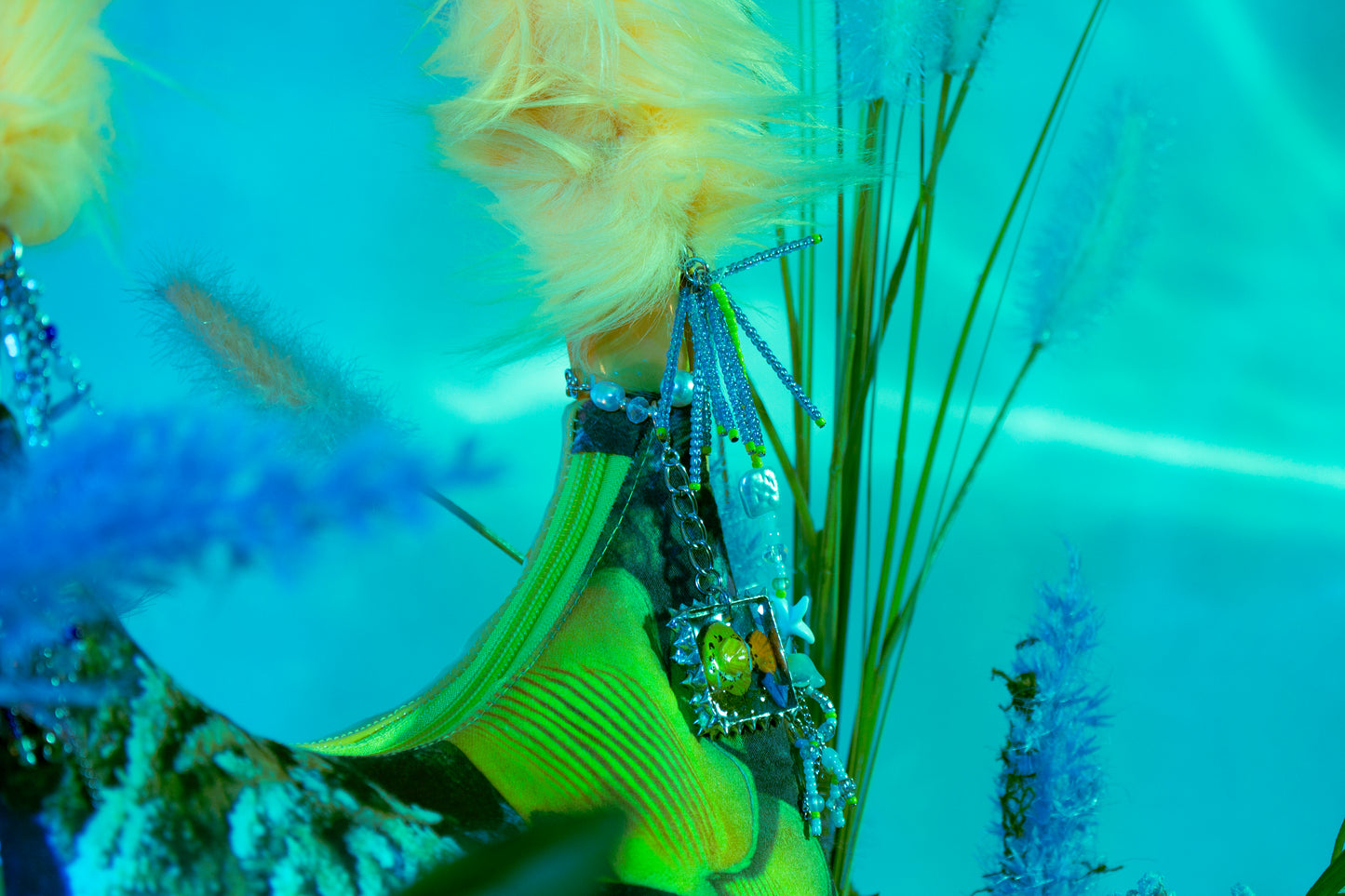 Aquatic Existence Blue/Yellow Purse