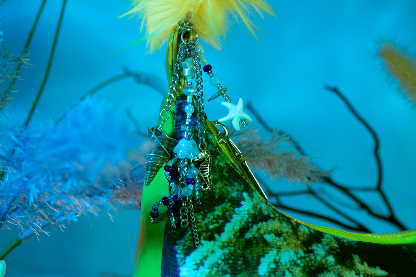 Aquatic Existence Blue/Yellow Purse