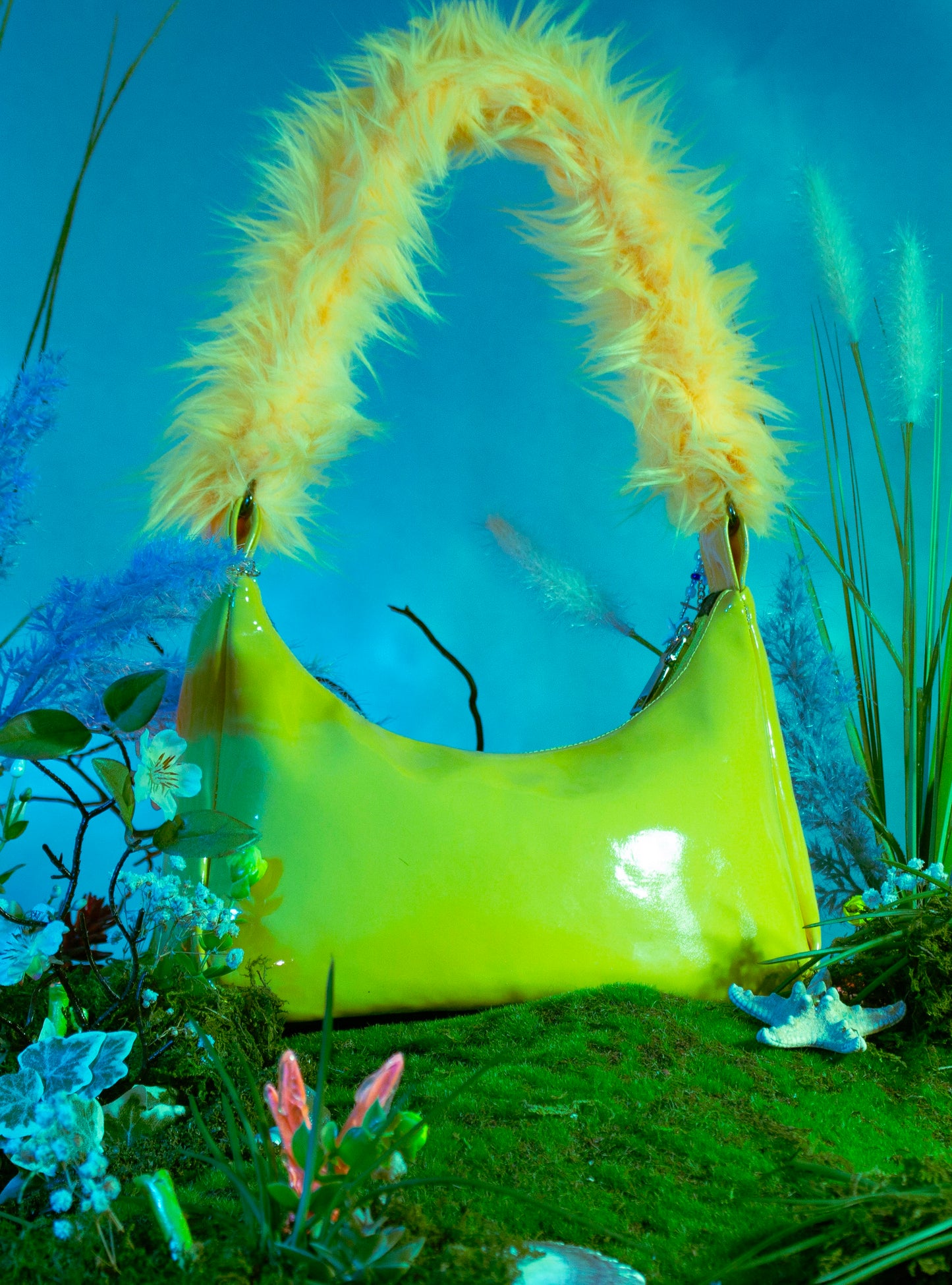 Aquatic Existence Blue/Yellow Purse